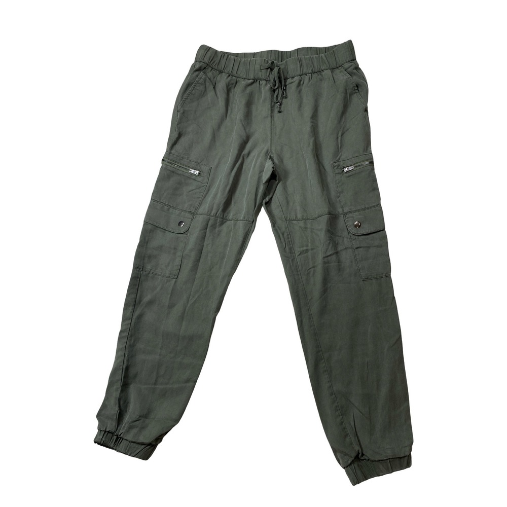 Banana Republic Olive Green Lyocell Cargo Jogger‎ Pants Womens S Utility